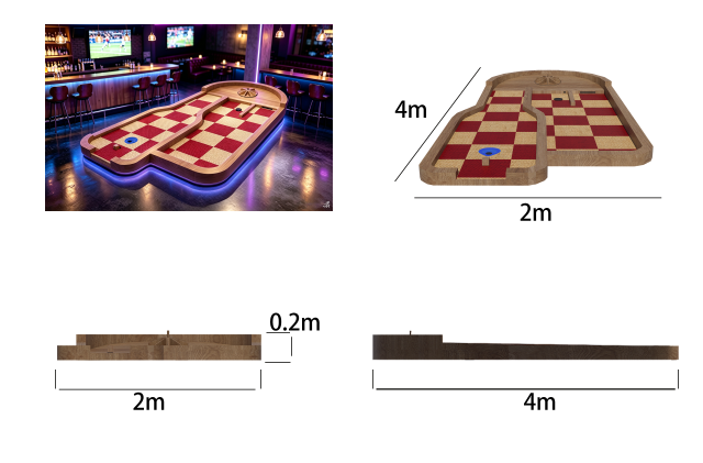 Lucky Disc Golf Hole – Indoor Mini Golf Hole