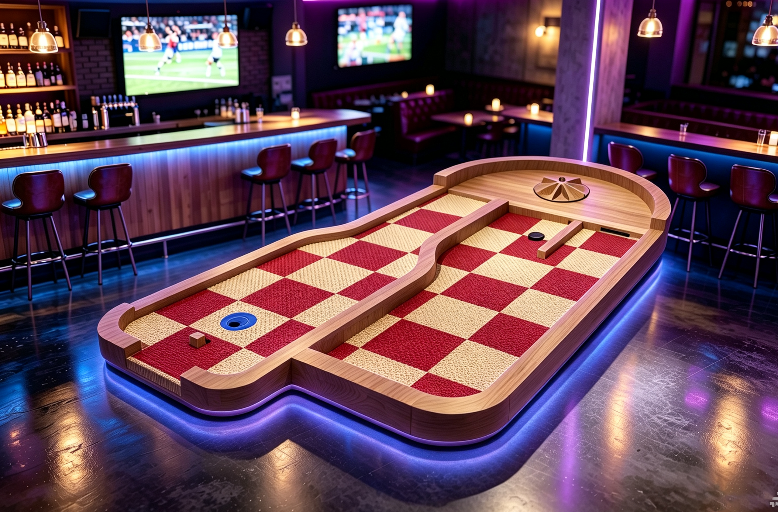 Lucky Disc Golf Hole, Indoor Mini Golf Hole