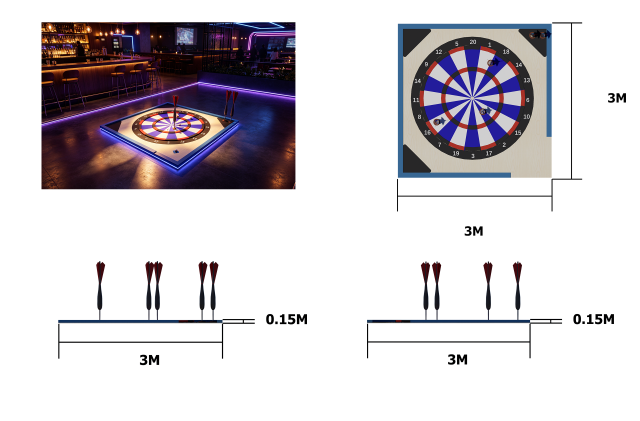Darts Golf Hole – Indoor Mini Golf Hole
