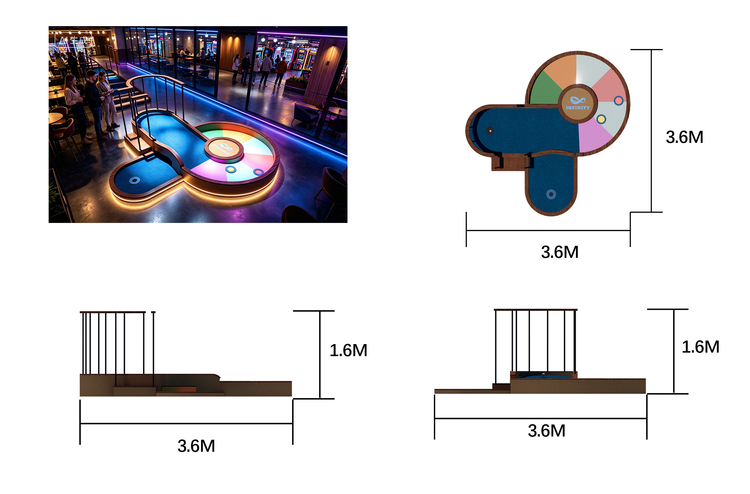 Cyclone Spin Hole – Indoor Mini Golf Hole