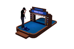 Golf Treasure Hunt Hole – Indoor Mini Golf Hole