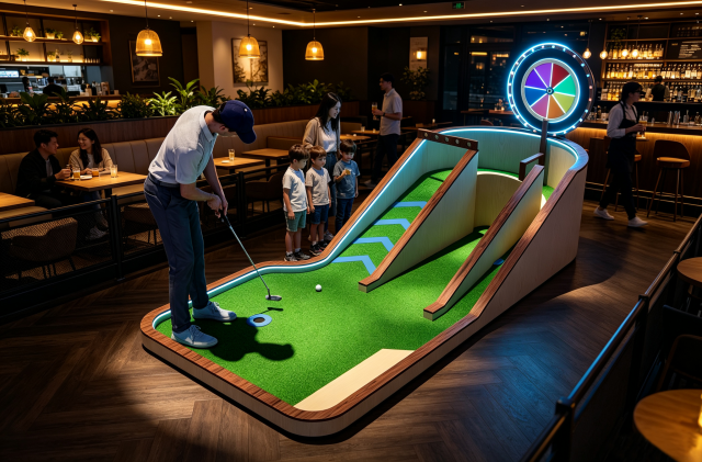 Curve Block Golf Hole – Indoor Mini Golf Hole