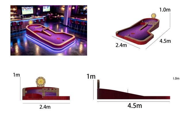 Balance Challenge Golf Hole – Indoor Mini Golf Hole