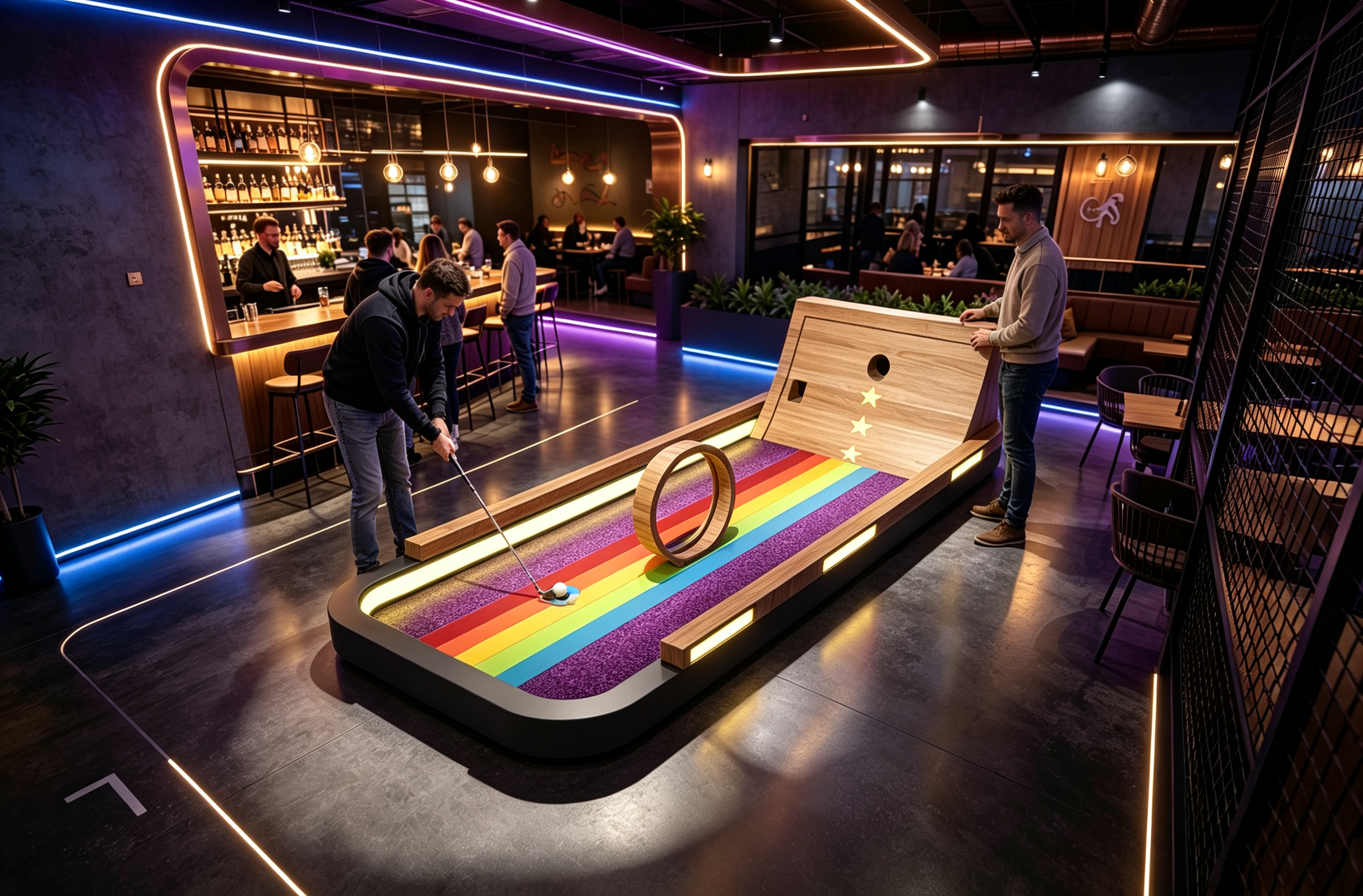 Golf Parkour Hole (Indoor Mini Golf Hole)