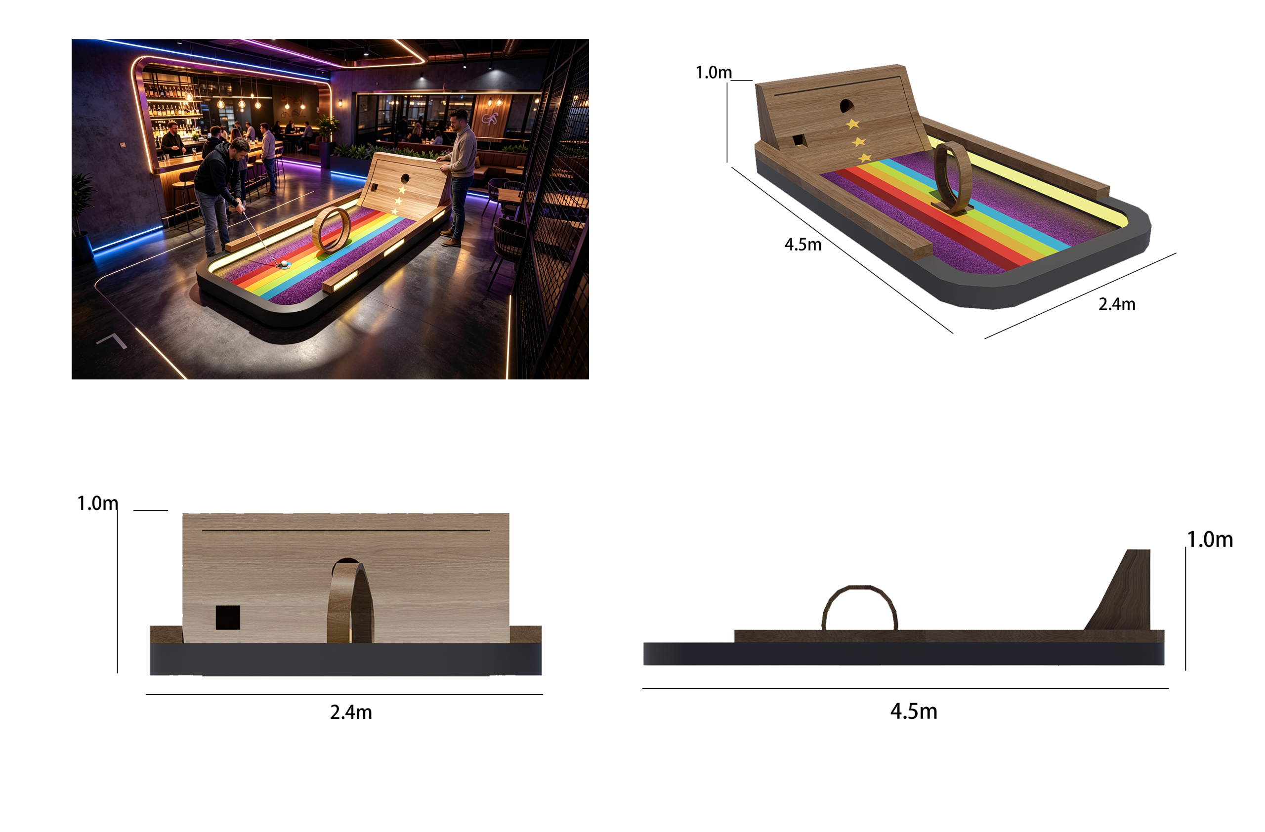 Golf Parkour Hole – Indoor Mini Golf Hole