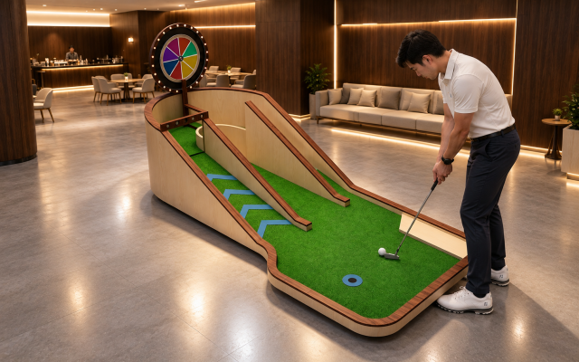 Curve Block Golf Hole – Indoor Mini Golf Hole