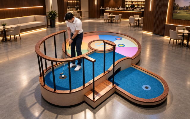 Cyclone Spin Hole – Indoor Mini Golf Hole