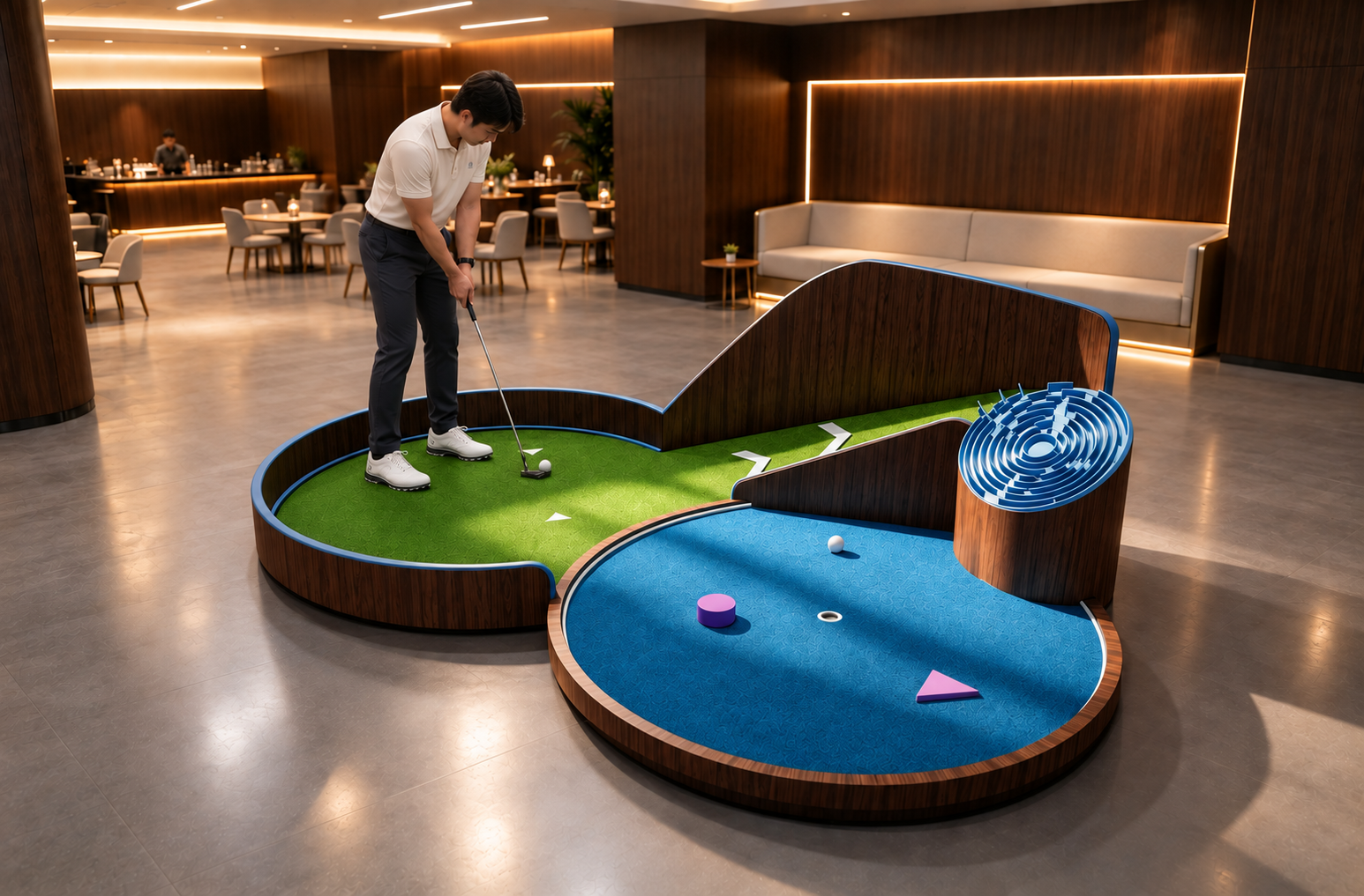 Labyrinth Challenge Indoor Mini Golf Game