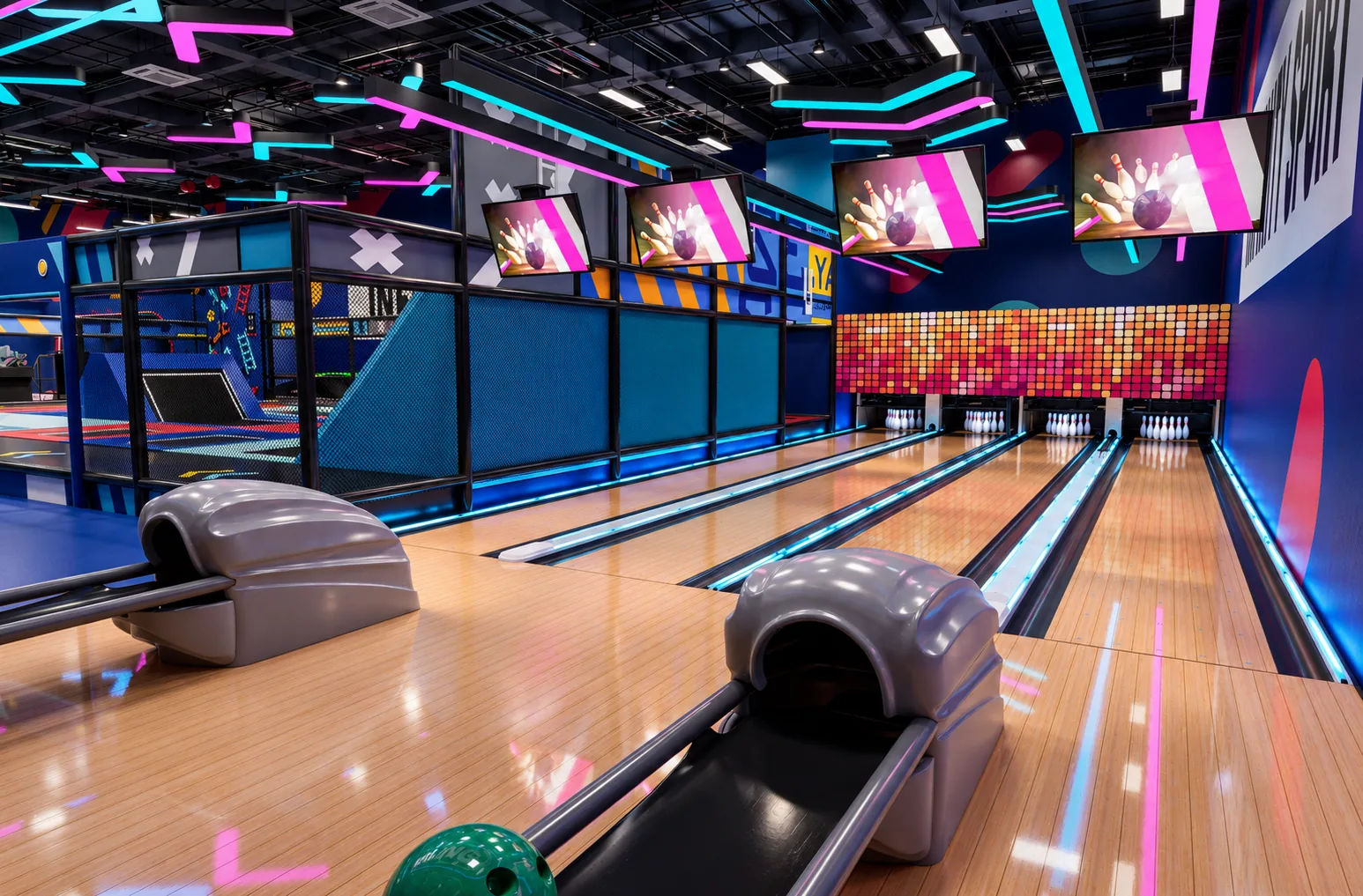Hungary bowling entertainment zone design concept