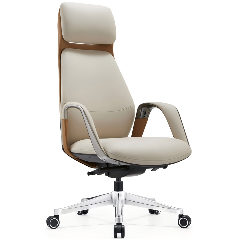 Genuine leather large class chair