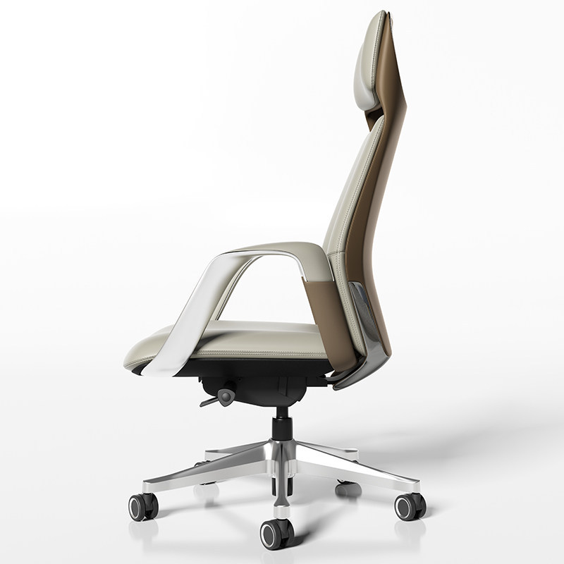 Genuine leather large class chair