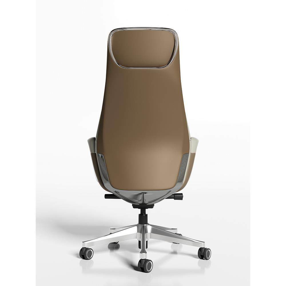 Genuine leather large class chair