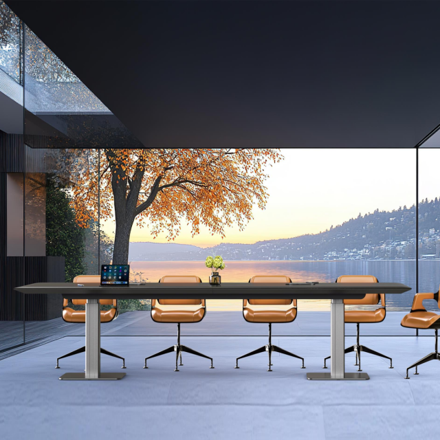 Electric lift conference table