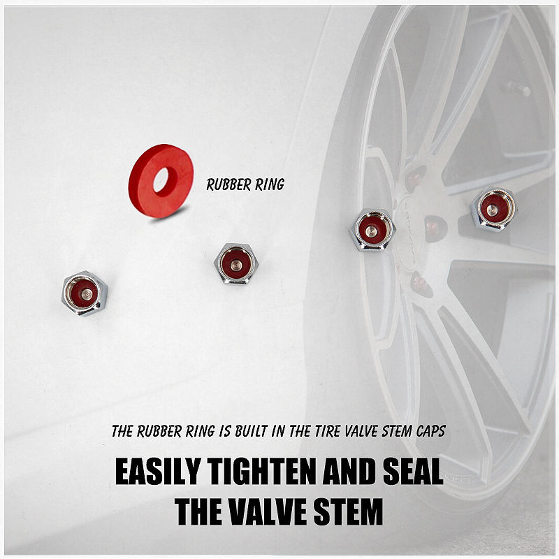Car Copper Chromed Tire Valve Stem Cap