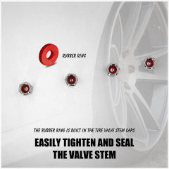 Car Copper Chromed Tire Valve Stem Cap