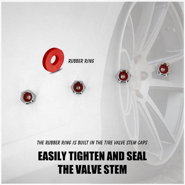 Car Copper Chromed Tire Valve Stem Cap