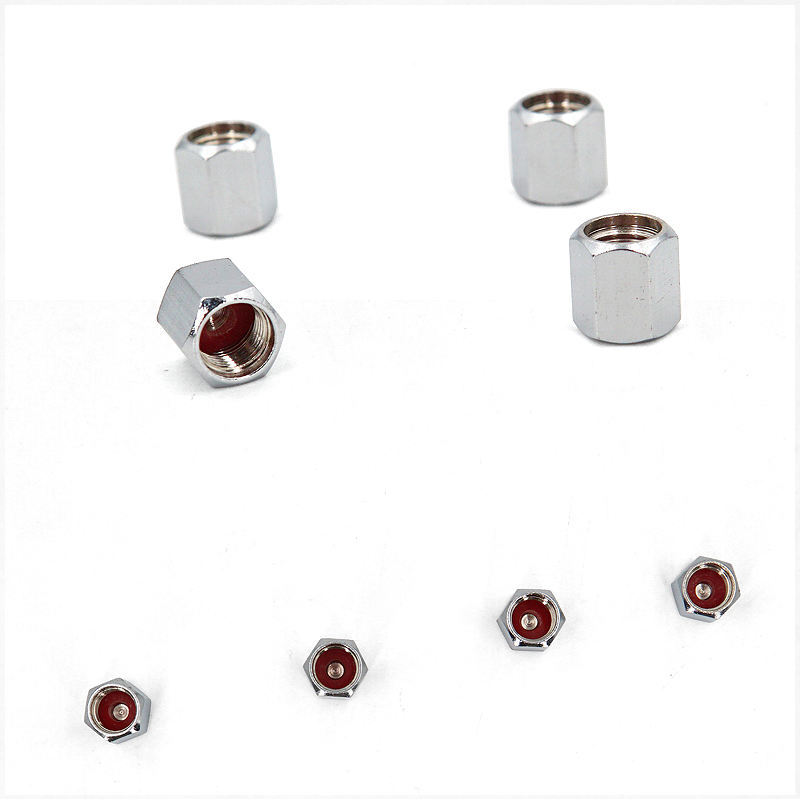 Car Copper Chromed Tire Valve Stem Cap