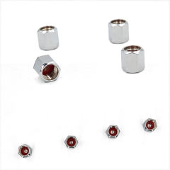 Car Copper Chromed Tire Valve Stem Cap