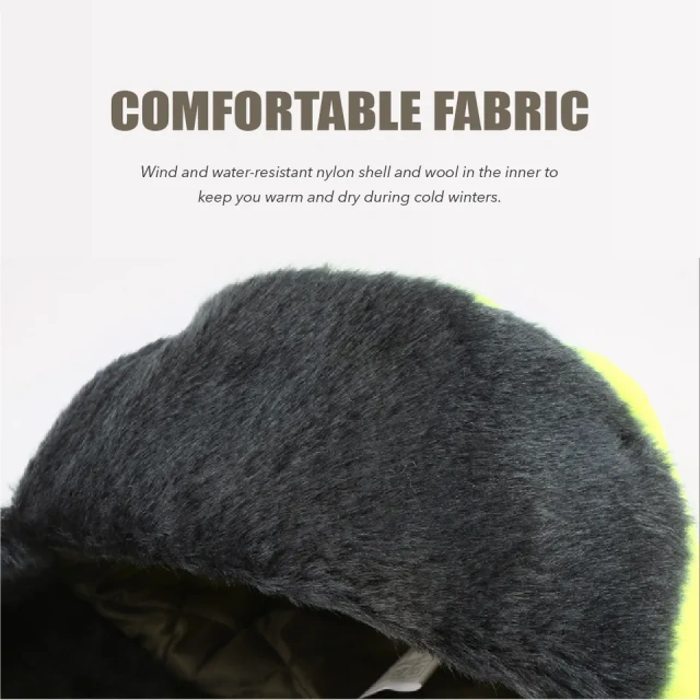 High Reflective Hi-vis Winter Hat, Aviator Trooper Hat Insulation Ski Hat
