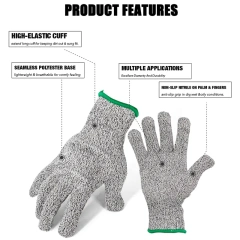 ANSI Cut Level 5 Work Construction Gloves