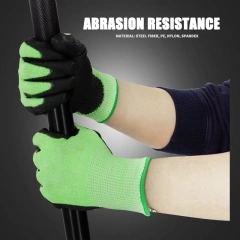 ANSI Cut Level 4 Work Construction Gloves