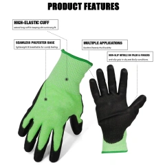 ANSI Cut Level 4 Work Construction Gloves