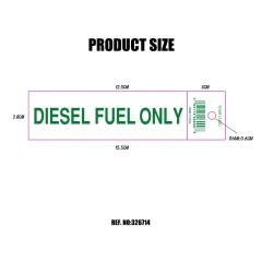 Heavy Duty Die-sel Furl Only Truck Decal Self Adhesive