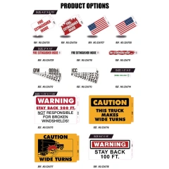 Heavy Duty Fire Extinguisher Inside Truck Decal Sign Self Adhesive