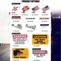 Heavy Duty American Flag Truck Decal Sign Self Adhesive