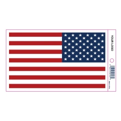 Heavy Duty American Flag Truck Decal Sign Self Adhesive