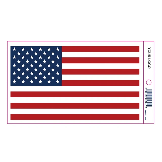 Heavy Duty American Flag Truck Decal Sign Self Adhesive