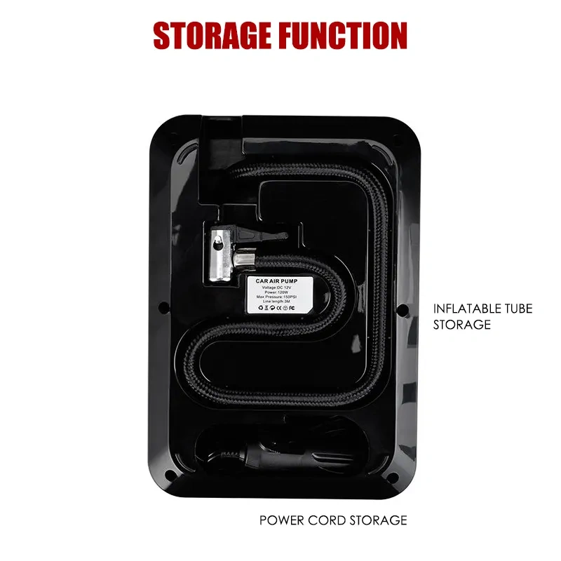 Touch Screen Digital Tire Inflator With LED light Wireless Car Tyre Compressor