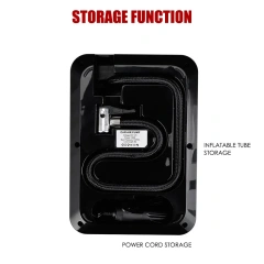 Touch Screen Digital Tire Inflator With LED light Wireless Car Tyre Compressor