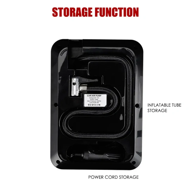 Touch Screen Digital Tire Inflator With LED light Wireless Car Tyre Compressor