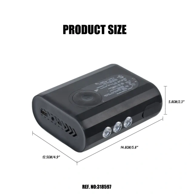 Digital Mini Tire Inflator With LED light Wireless Car Tyre Compressor