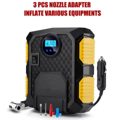 Digital Tire Inflator With LED light Wireless Car Tyre Compressor