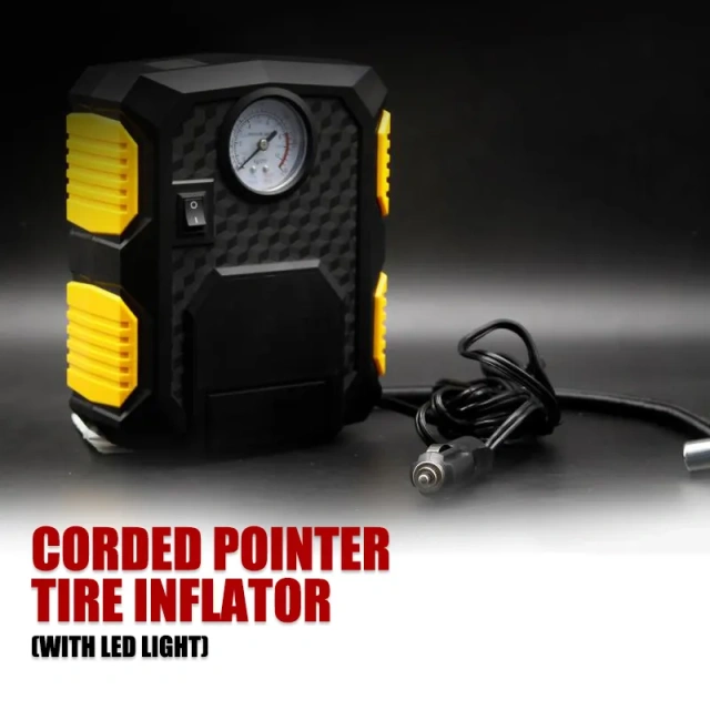 Dial Gauge Tire Inflator With LED light Wireless Car Tyre Compressor