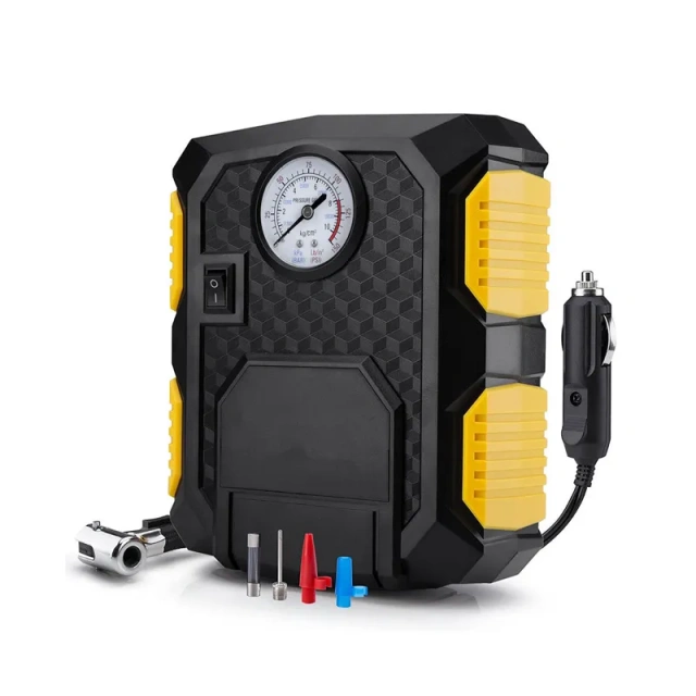 Dial Gauge Tire Inflator With LED light Wireless Car Tyre Compressor