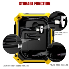 Digital Tire Inflator With LED light Wireless Car Tyre Compressor