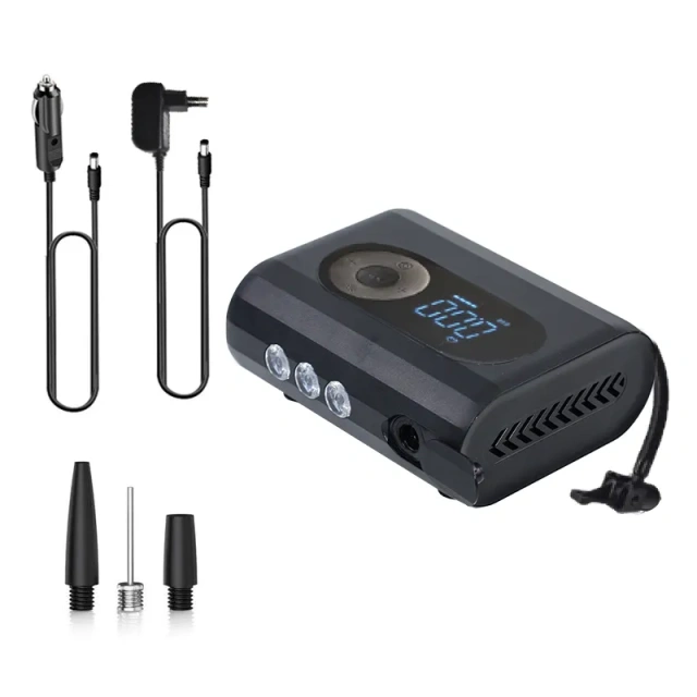 Digital Mini Tire Inflator With LED light Wireless Car Tyre Compressor