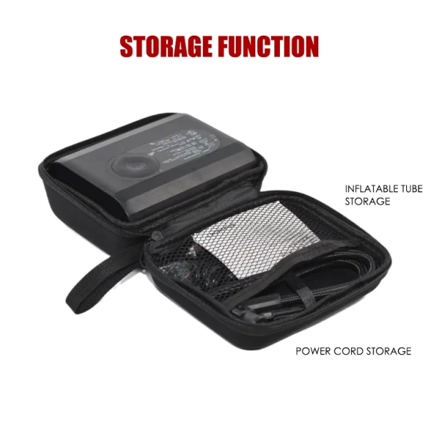 Digital Mini Tire Inflator With LED light Wireless Car Tyre Compressor