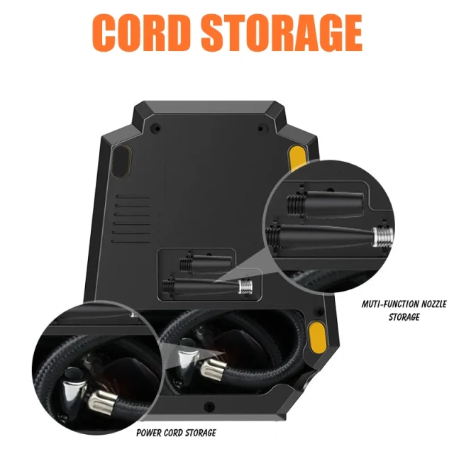 Digital Tire Inflator With LED light Wireless Car Tyre Compressor