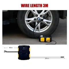 Dial Gauge Tire Inflator With LED light Wireless Car Tyre Compressor