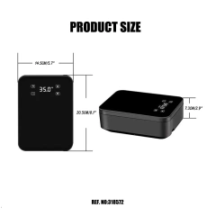 Touch Screen Digital Tire Inflator With LED light Wireless Car Tyre Compressor