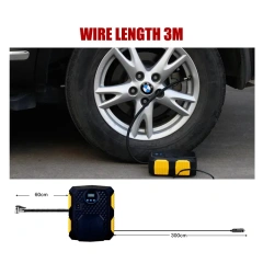 Digital Tire Inflator With LED light Wireless Car Tyre Compressor