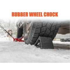 Heavy Duty Rubber Wheel Chock With Handle