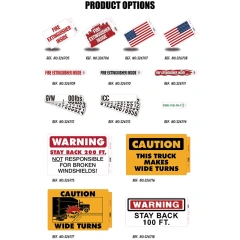 Caution This Truck Makes Wide Turns Driving Warning Decals Wide Turns Sticker