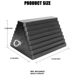 Heavy Duty Rubber Wheel Chock With Handle