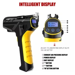 Rechargeable Digital Tire Inflator With LED light Wireless Car Tyre Compressor