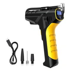 Rechargeable Digital Tire Inflator With LED light Wireless Car Tyre Compressor